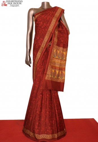 Exclusive Pure Printed Silk Saree